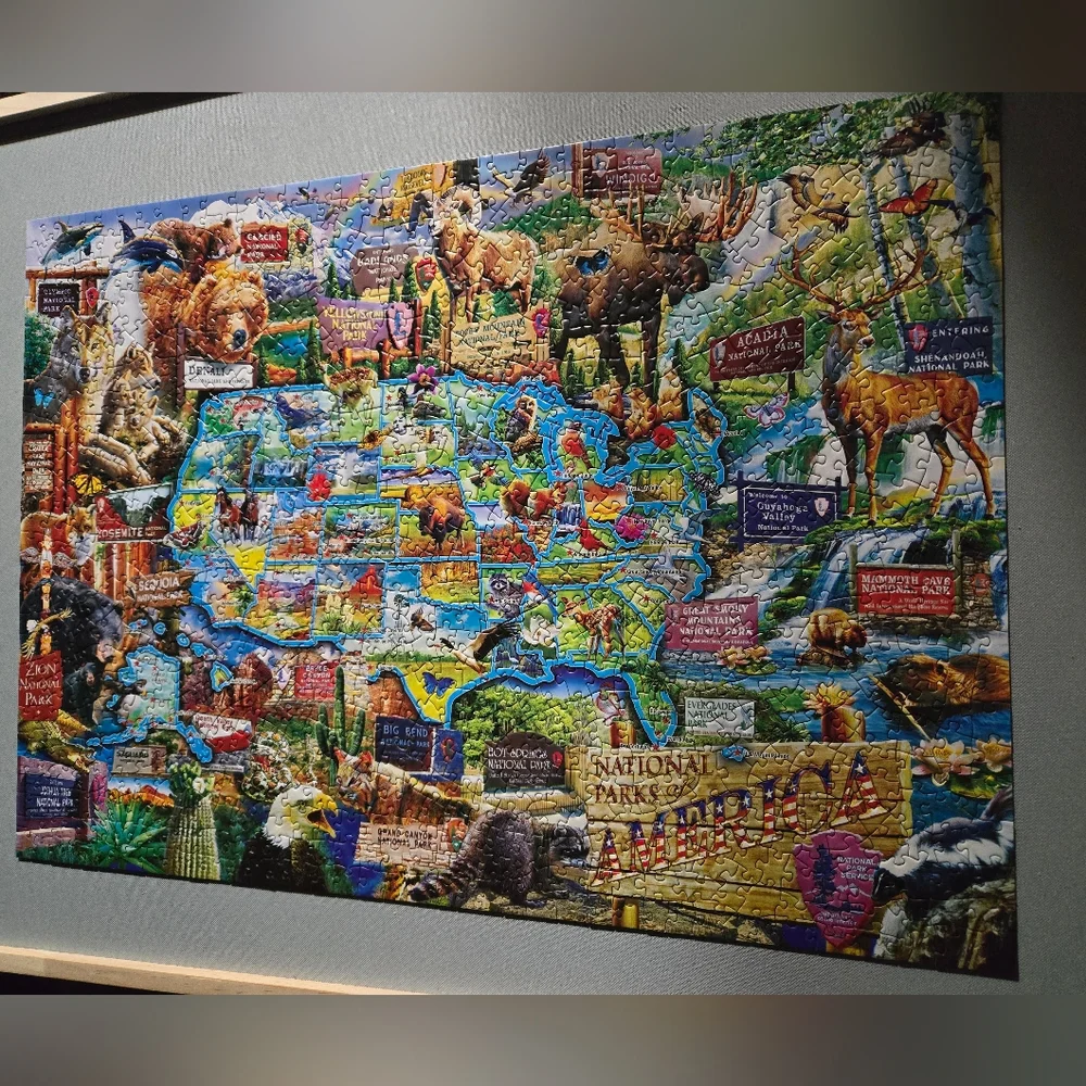 Master Pieces National Parks Of America 1000 Piece Jigsaw Puzzle GUC - Picture 8 of 8